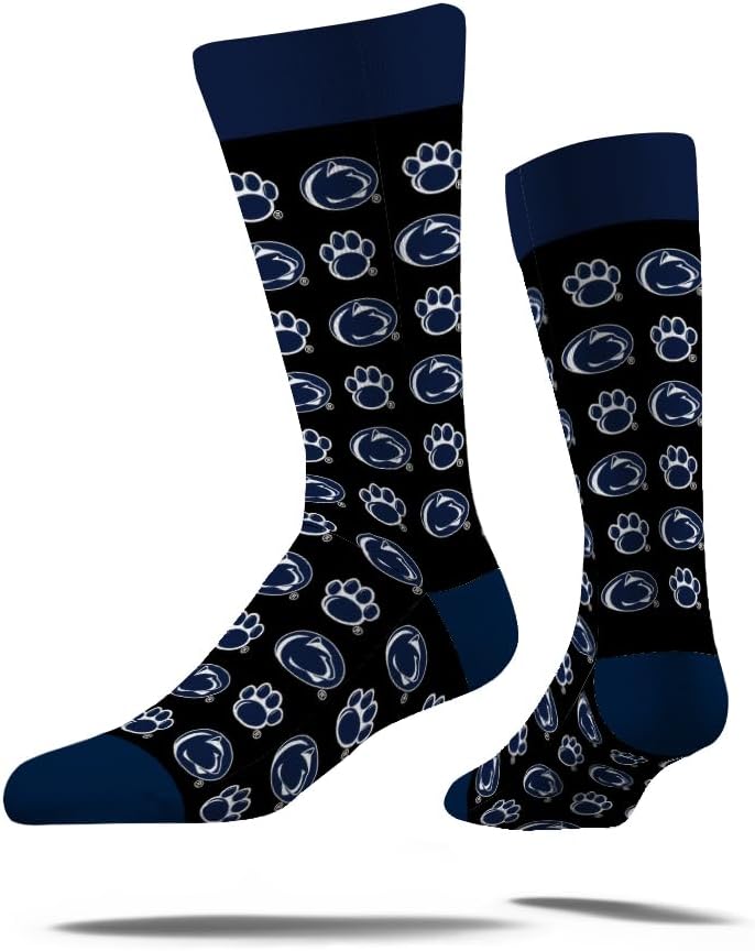 Strideline Store NCAA Mens Repeat Logo Dress Socks-Team Colors-One Size Fits Most -M/L (8-12) - Image 1